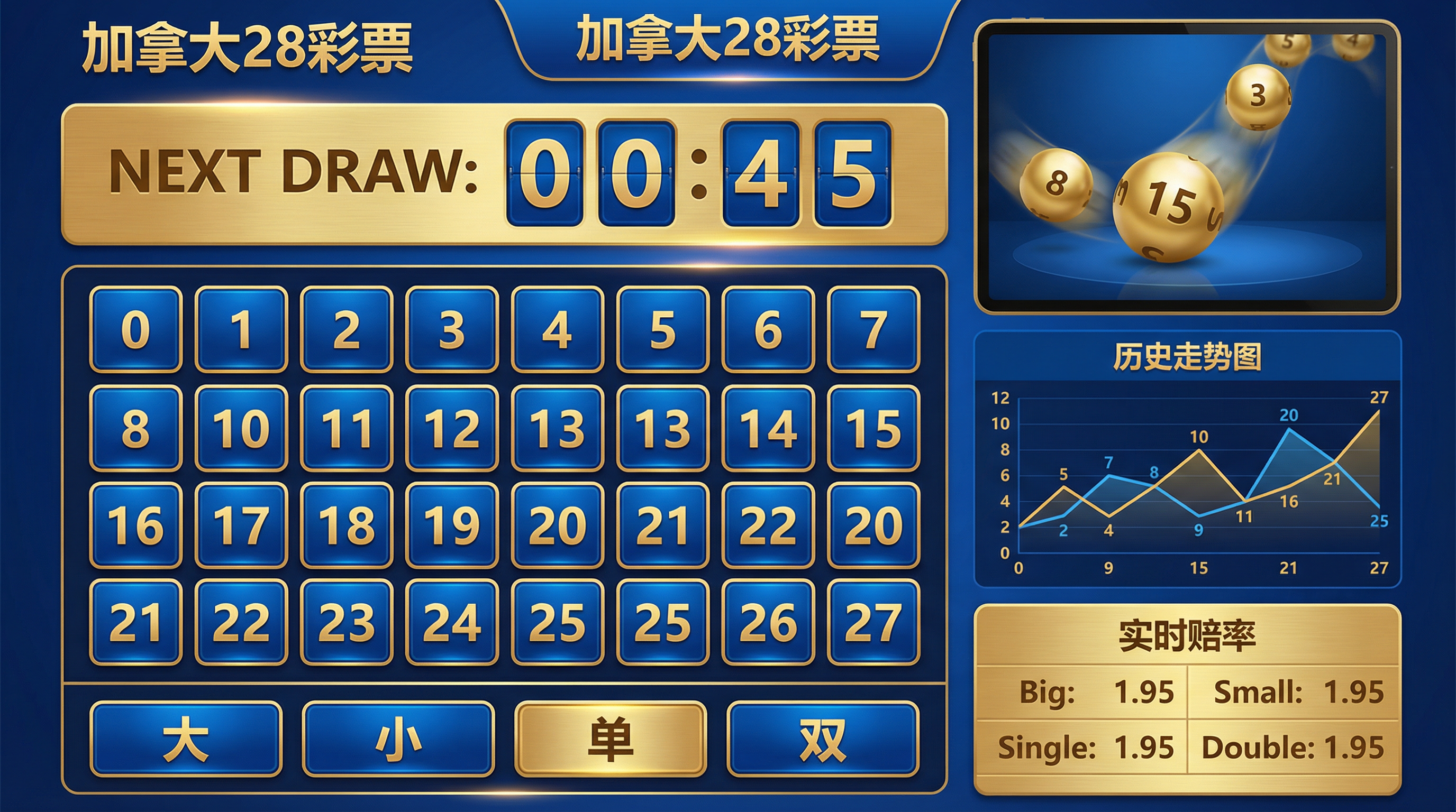 加拿大28游戏主界面